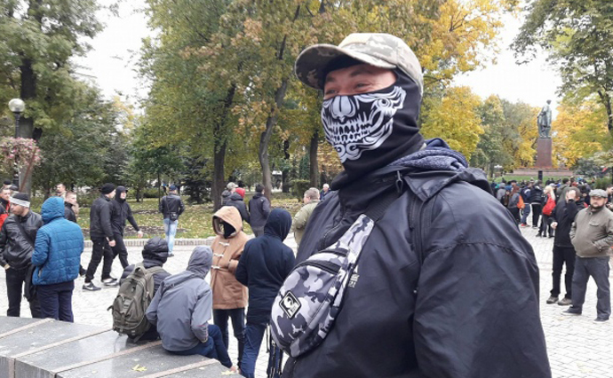 В центре Киева собираются националисты