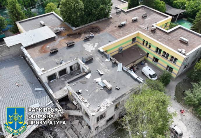последствия удара по Харькову 23 июня, фото прокуратуры