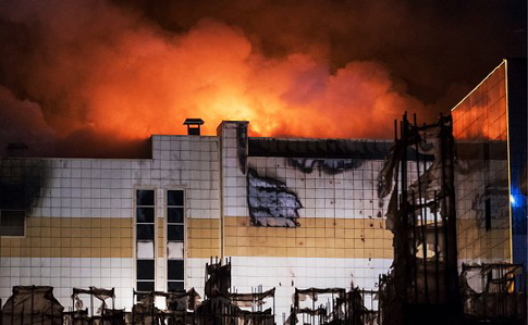 Пожежа в російському ТРЦ: кількість жертв зросла до 64