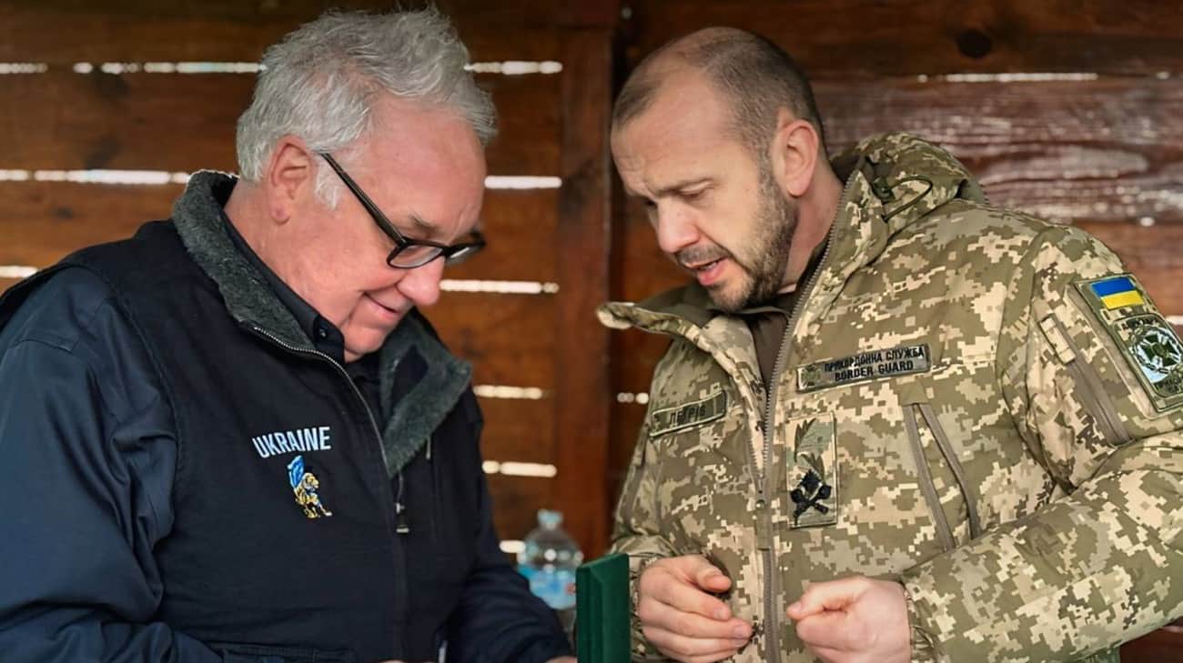 American philanthropist Howard Buffett visits Ukraine's southern border