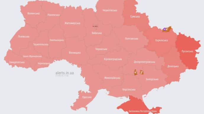 По всій Україні оголошували тривогу через зліт двох МіГ-31К: зафіксовано пуски Кинджалів