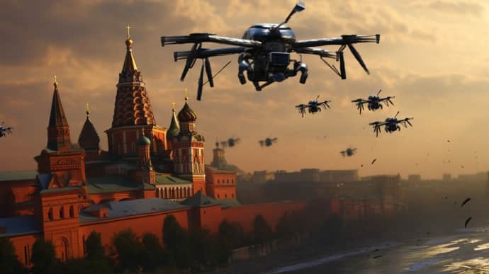 During Putin's sham elections, Russians donated money for drones for Ukrainian intelligence