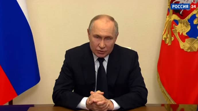 Путін звернувся до росіян через пів доби після теракту