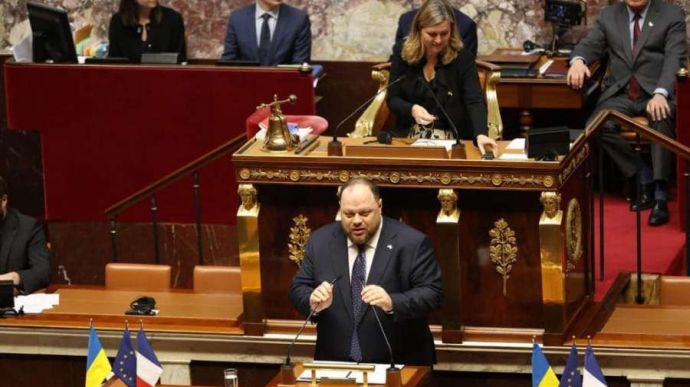 Стефанчук в парламенте Франции призвал предоставить танки и самолеты и признать Голодомор геноцидом