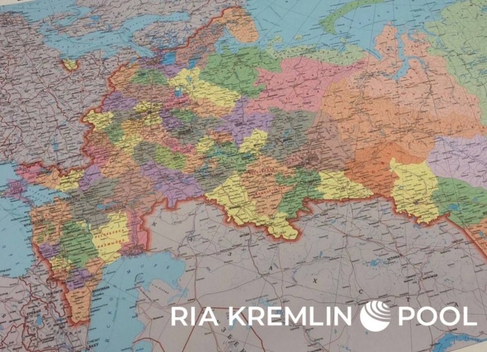 Такую карту Российской Федерации нарисовали в Москве: уже с аннексированными территориями