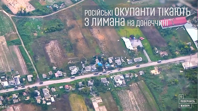 Video from liberated Lyman: Russians are fleeing