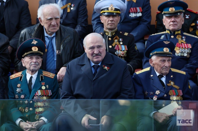 Belarusian President Alexander Lukashenko was also at Putin's parade, but no one expected anything else from him.