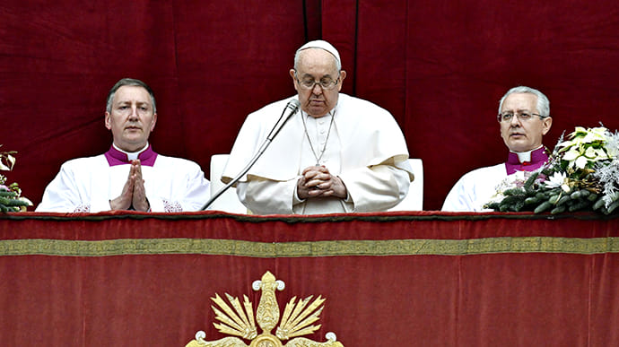 Папа Римський на різдвяній месі попросив про мир, у тому числі в Україні