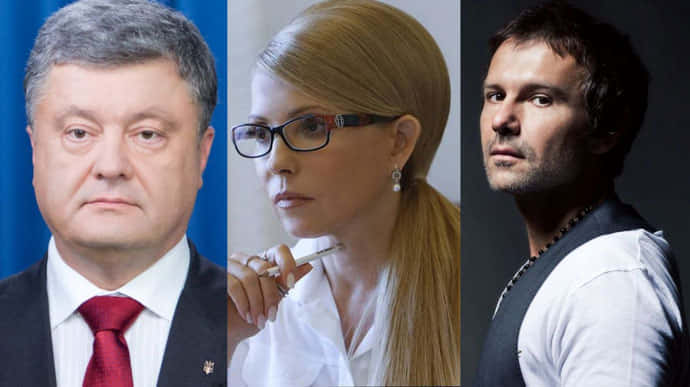 Українці найбільше не довіряють Порошенку, Тимошенко і Вакарчуку 