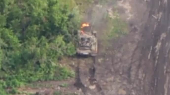 Ground Forces Commander posts video of defenders destroying Russian tanks with FPV drones