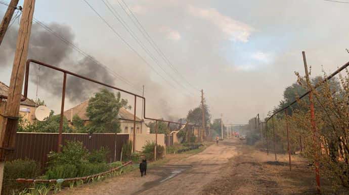 Вследствие большого пожара на Луганщине умер еще один мужчина