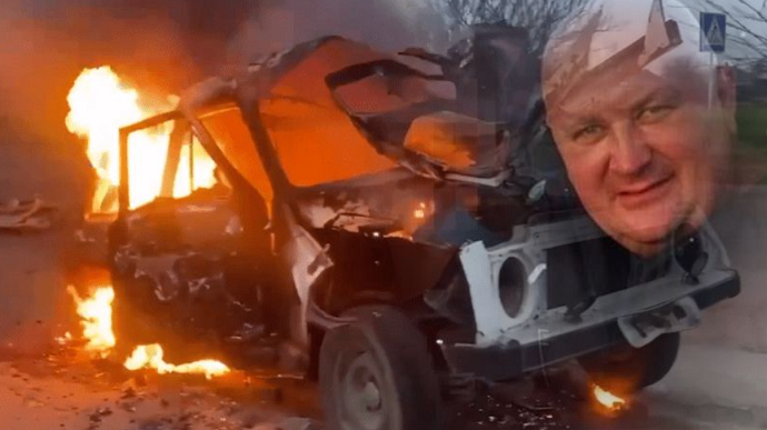 Explosion of collaborator's car in Kherson Oblast kills chief of pre-trial detention centre 