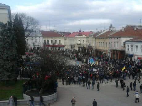 Студенты Дрогобыча вышли на страйк
