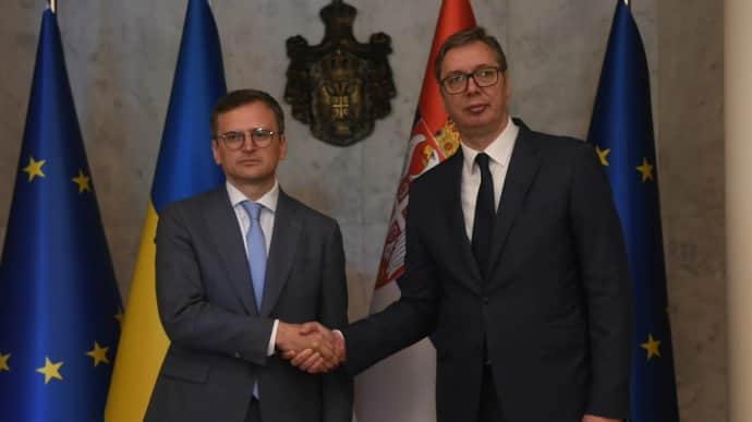 Ukraine's Foreign Minister supports Serbia's EU membership after meeting with Serbian President