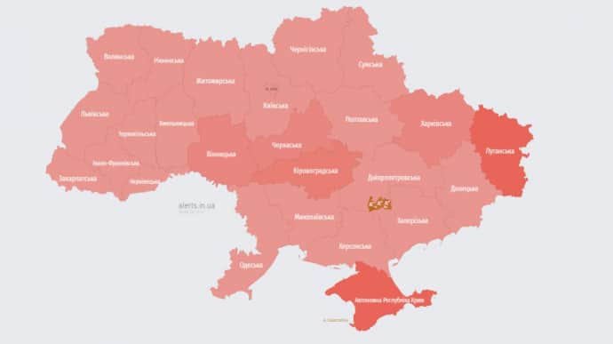 Во всех областях Украины объявляли ракетную опасность, была угроза Кинжалов