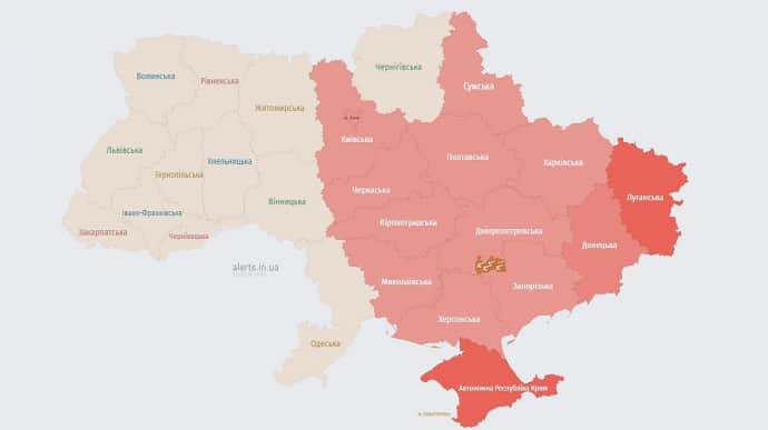 В Киеве и ряде регионов объявляли тревогу из-за баллистики