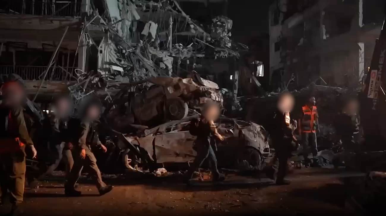 Iran struck a rocket strike on the Headquarters of the Israeli Armed Forces in Tel Aviv