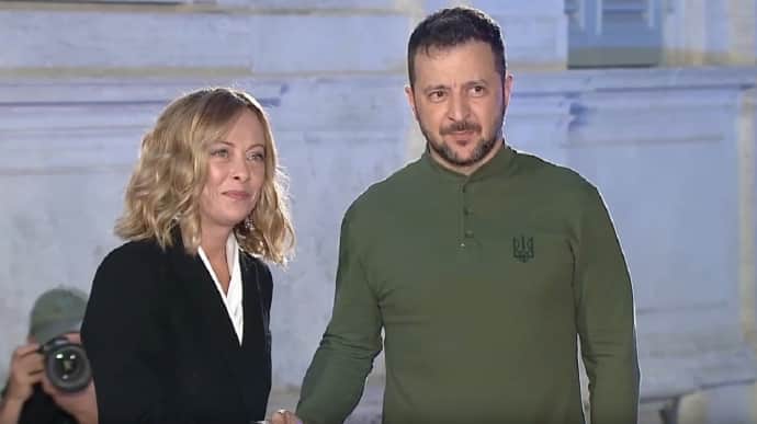 Zelenskyy presents Italian PM with Victory Plan