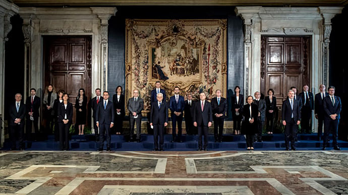 В Італії новий уряд Маріо Драгі склав присягу