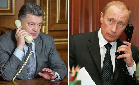 Порошенко дважды говорил с Путиным во время обострения