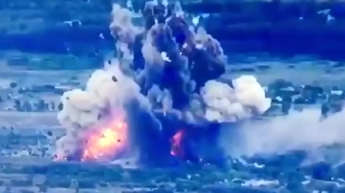 Big bada boom: Ukraine's National Guard spectacularly destroys Russian ammunition storage point
