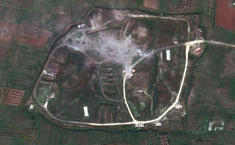 CNN опубликовало спутниковые снимки: ракеты достигли своих целей в Сирии