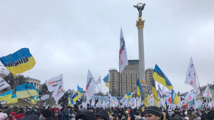 ФОПы на Майдане требуют отменить январские ограничения, планируют нагрянуть к Кварталу-95