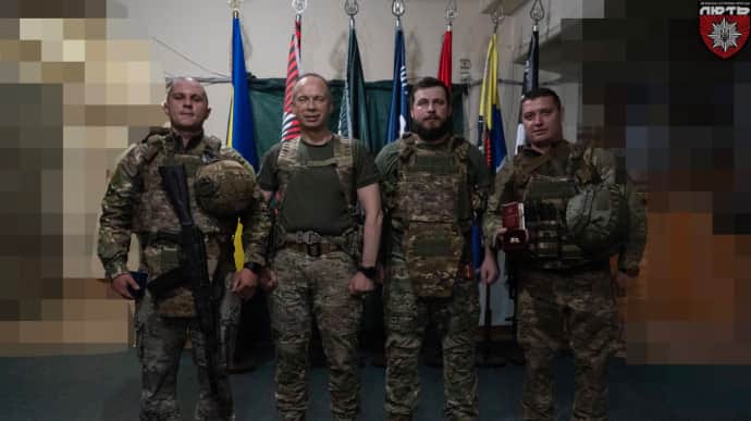 Сырский посетил штурмовую бригаду Нацполиции Лють в Донецкой области