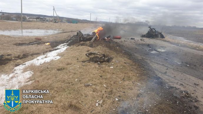 Russian shell hits civilian car in Kharkiv Oblast, killing married couple