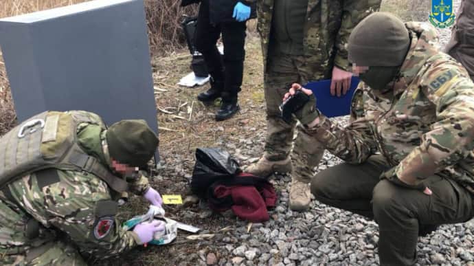 Saboteurs attempt to detonate railway line in Poltava Oblast – photo