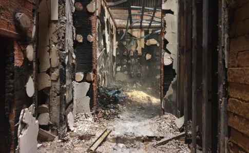 База парамедиков Ангелы Тайры сгорела в Донецкой области