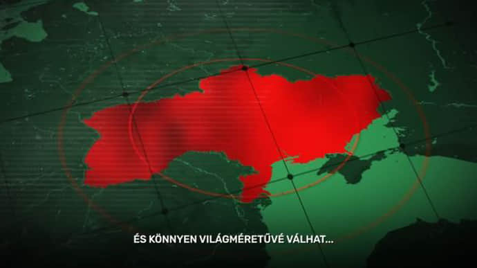 Crimea is shown as part of Russia in Hungarian peace video