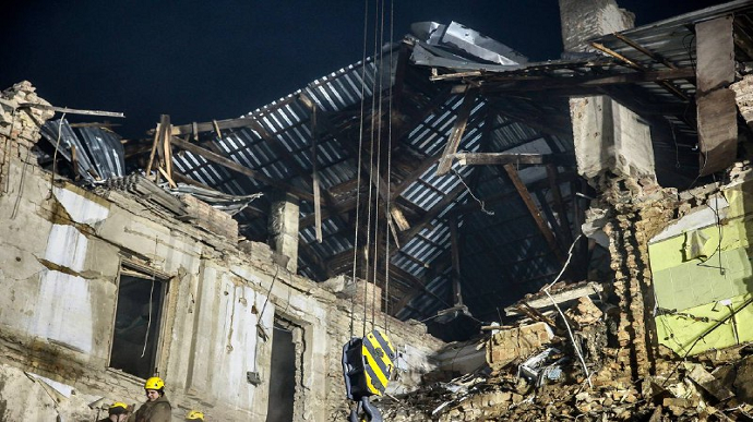 Rescuers pull body of eighteen-month-old child from under rubble in Kryvyi Rih