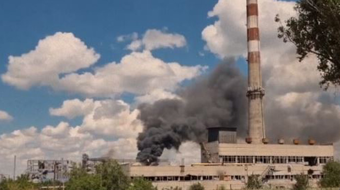 Guerrillas set fire to Satelit plant in occupied Mariupol