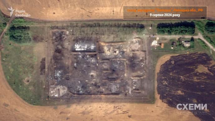 Satellite images appear online showing damage to Russia's Lipetsk airfield after Ukrainian strike