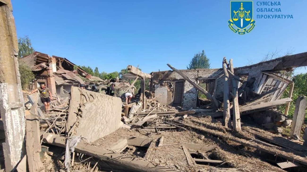 Russian attacks on Sumy Oblast: over 250 explosions and 4 civilians injured