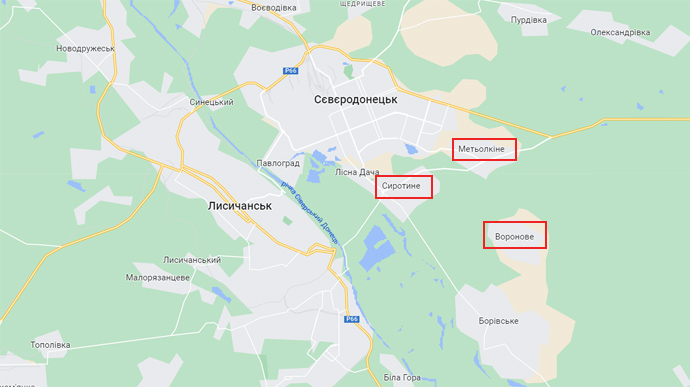 Луганщина: россияне штурмуют три поселка под Северодонецком