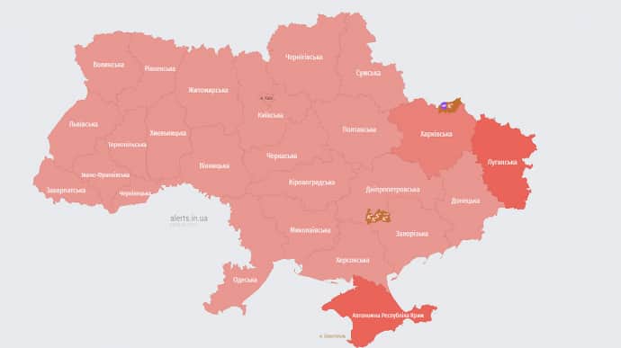 В Україні вдруге від ранку вила тривога: в Росії злітав МіГ