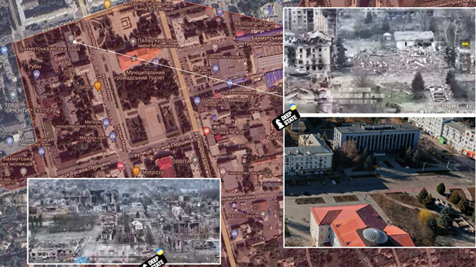 Пригожин притягнув прапор на давно зруйновану адмінбудівлю в Бахмуті – Череватий