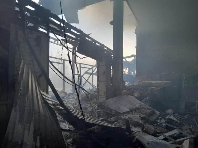 Обстрелом уничтожен склад Красного Креста Украины в Херсоне