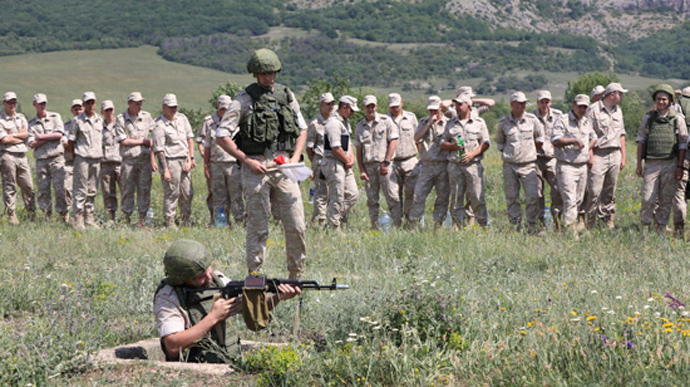 Росія влаштувала заняття з бойової підготовки в окупованому Криму