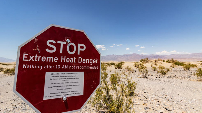 На западе США аномальная жара – в Долине Смерти зафиксировали +54 градуса