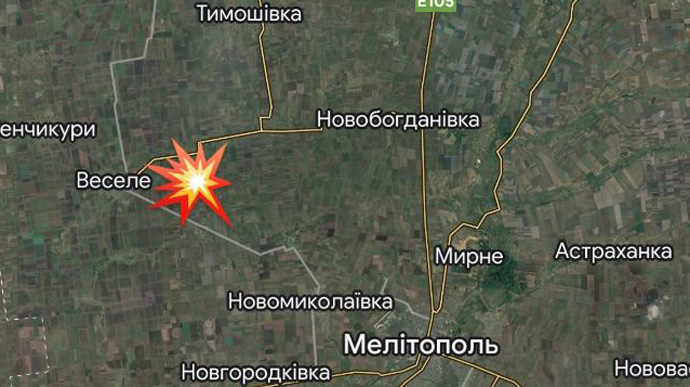Russian military base near Melitopol destroyed