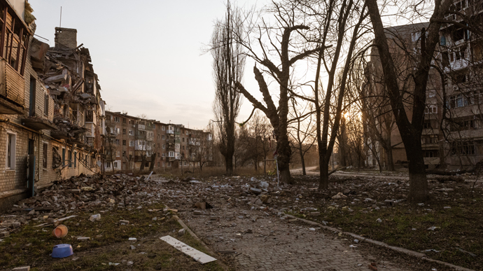 No houses left standing in Avdiivka