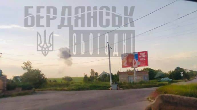 Explosions in Russian-occupied Berdiansk, Russians claim they shot down 6 missiles