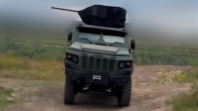 Video released of Ukrainian-made Sich combat module being tested on new Varta-2 armoured vehicle