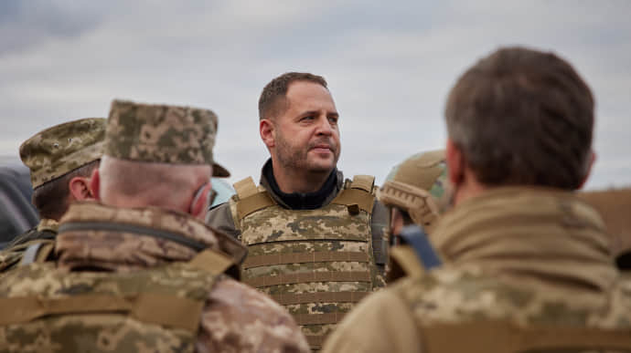 Ukrainian President's Office chief briefs US National Security Adviser on weapons requests from soldiers on contact line