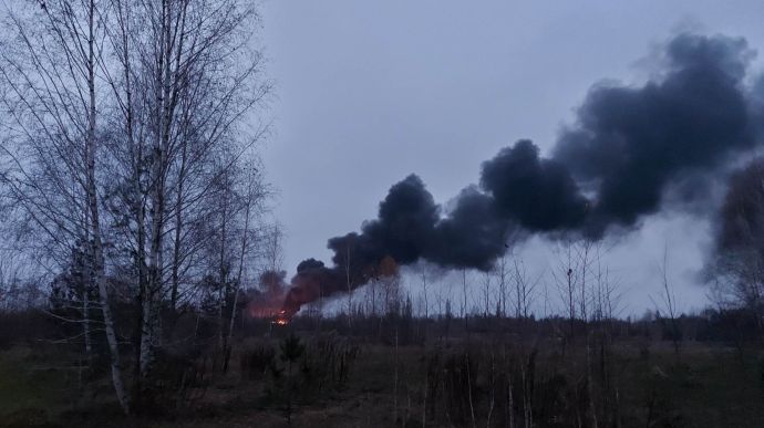 Russians hit critical infrastructure facility in Khmelnytskyi Oblast, people wounded, trains rerouted