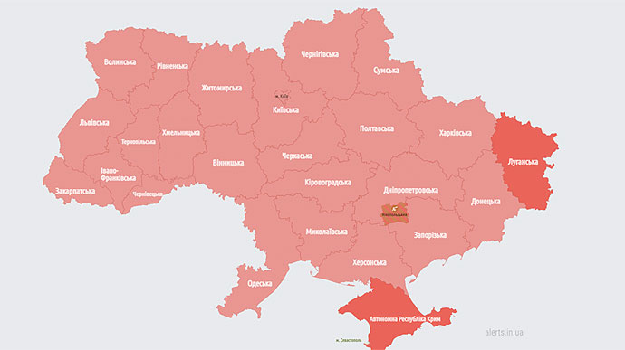 По всей Украине 2 часа звучала воздушная тревога, летал МиГ в Беларуси 