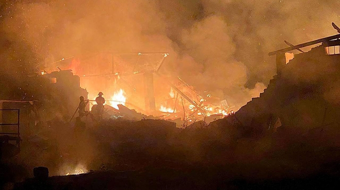 Russians attack Odesa Oblast, destroying warehouses, combine harvesters and lorry – photos